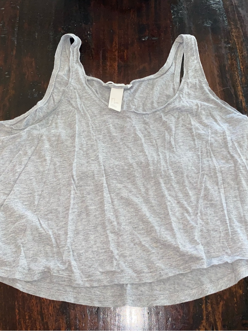 NWOT Women’s H&M Gray Crop Tank Top Size S